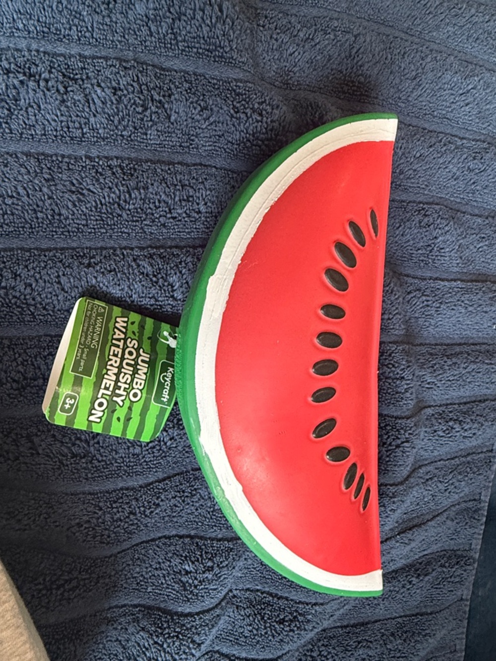 Jumbo Squishy Watermelon Toy - Red & Green